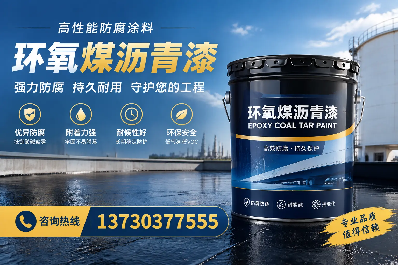 环氧煤沥青漆的耐久性分析，适合巴中的使用场景